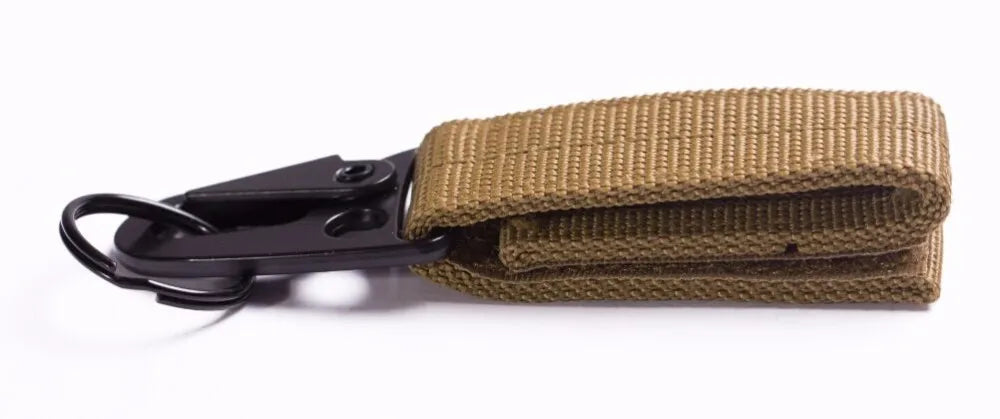 Carabiner High Strength Nylon Key Hook MOLLE Webbing Buckle Hanging System Belt Buckle Hanging Camping Hiking Accessories