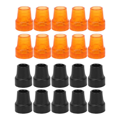10pcs Crutch Tip Rubber 19mm Inner Diameter Slip Resistance Universal Heavy Duty Walking Cane Tip Replacement Cane Tip Cane Tip