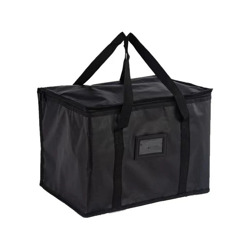 1pc Large Insulated Picnic Bags, Thermal Food Cooler Tote for Outdoor Camping Beach, Leakproof Portable Cooler Bag with Zipper