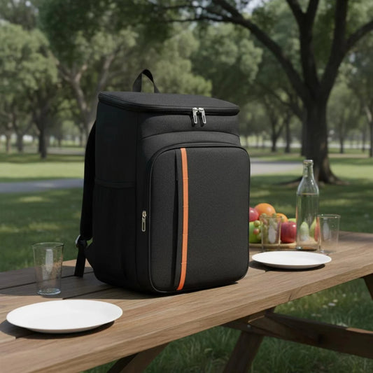 Large Insulated Cooler Backpack, Portable Water Repellent Thermal Food Bag with Double Zippers for Outdoor Picnic Camping Travel