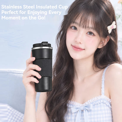 380/510ML Stainless Steel Car Thermal Cup Coffee Cup  for Outdoor Sports Cold and Heat Thermal Mug Tumbler Insulated Flask Water