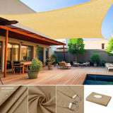 3.6/3/2M Square Shade Sails Waterproof Rectangle Canopy Sun Shelter for Patio Pergola Yard Backyard Cover Awning Cloth Screen