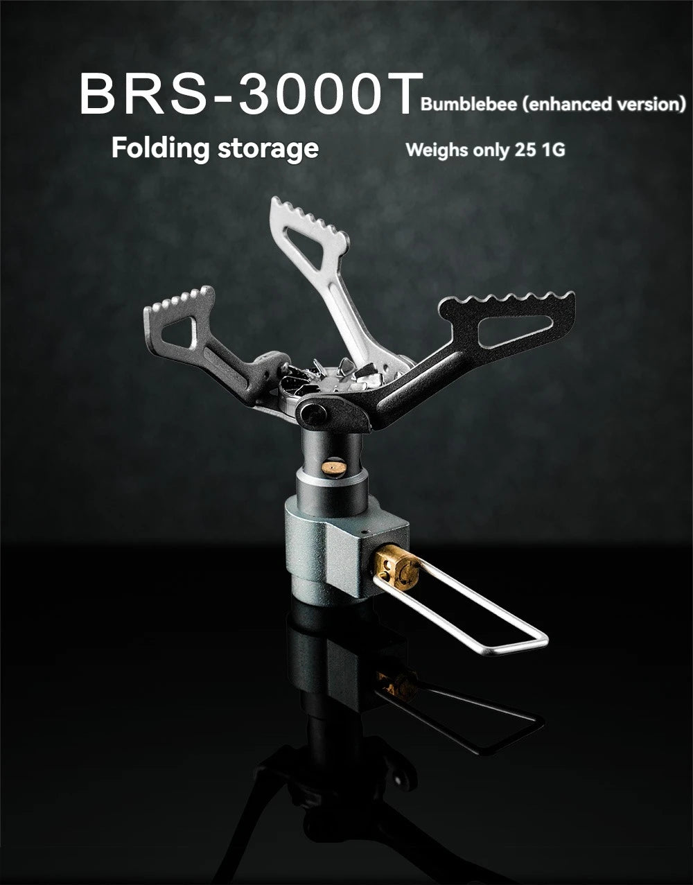 BRS-3000T Titanium Backpacking Stove – 25g Ultralight Camp Stove