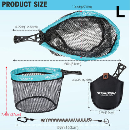 THKFISH Folding Fly Fishing Landing Net