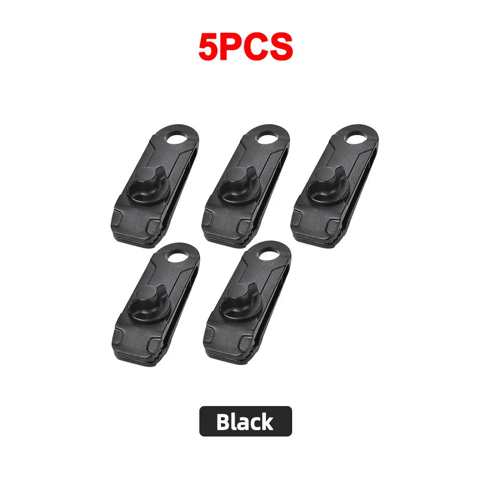 5/8/10PCS Tent Canopy Clip Outdoor Wind Rope Reusable Clamps Awning Tarpaulin Buckle Camping Mountaineering Shelters Accessories