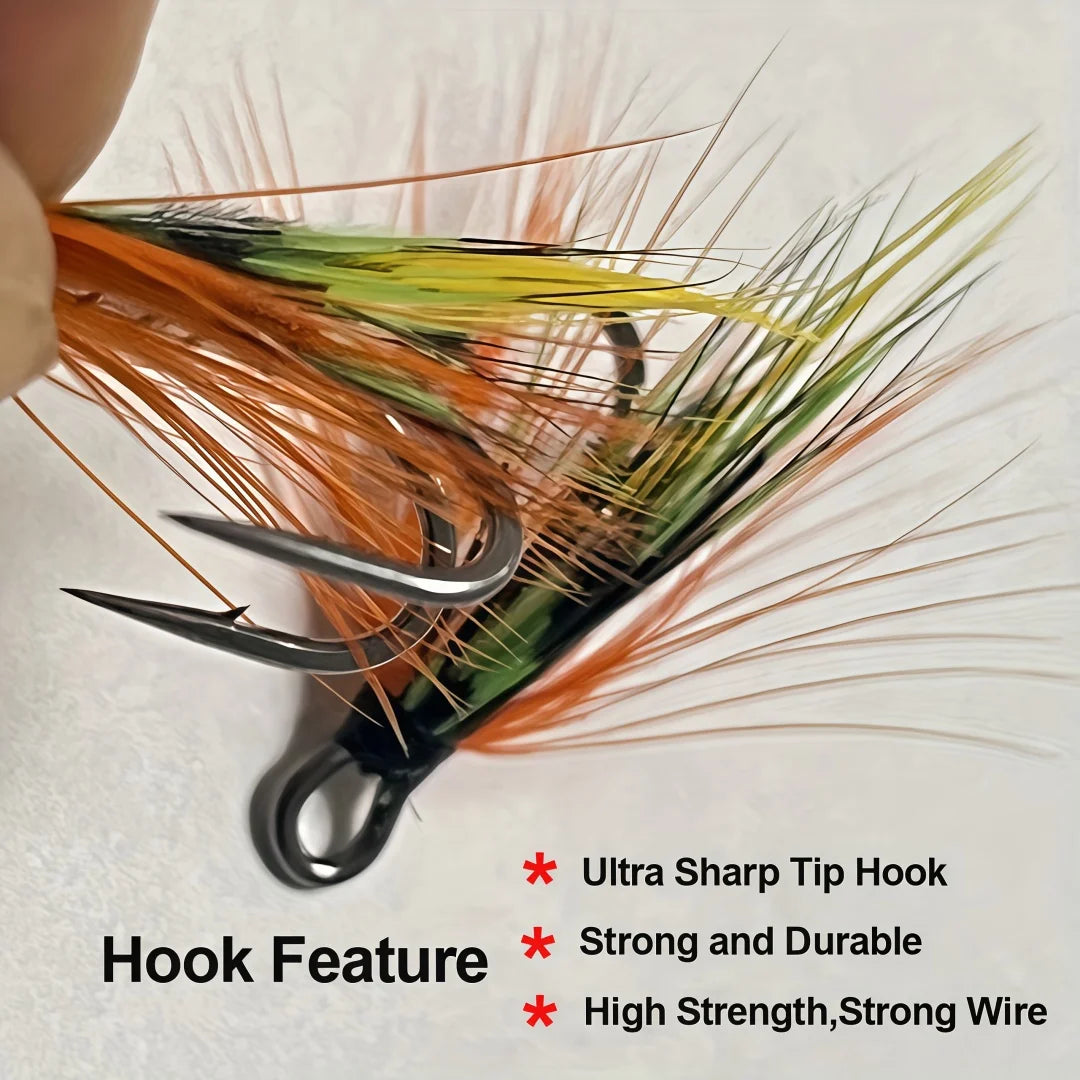 Double Hook Salmon Wet Flies (3 Pack)