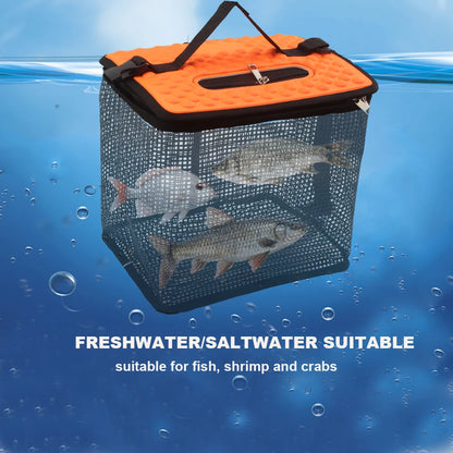 Floating Collapsible Fish and Minnow Basket