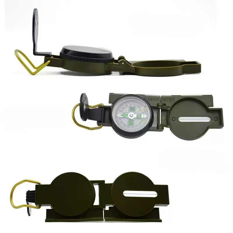 Waterproof Flip Cover Multi Functional Geological Navigation Compass for Outdoor Hiking Climbing Cross Country Exploration