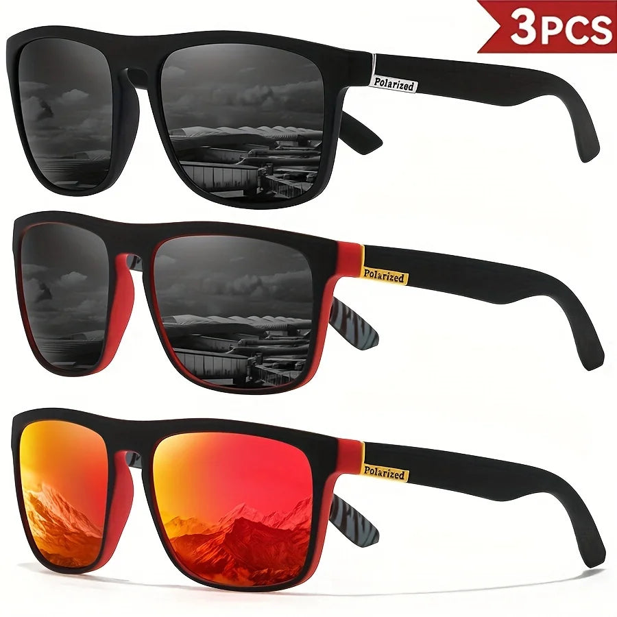 Classic Square Polarized Sunglasses (1-4 Pack)