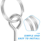 10 Pcs Tent Accessories Durable Fiber Rod Hooks Camping Canopy Connectors Portable Metal Rope Pin Outdoor Gear Hardware