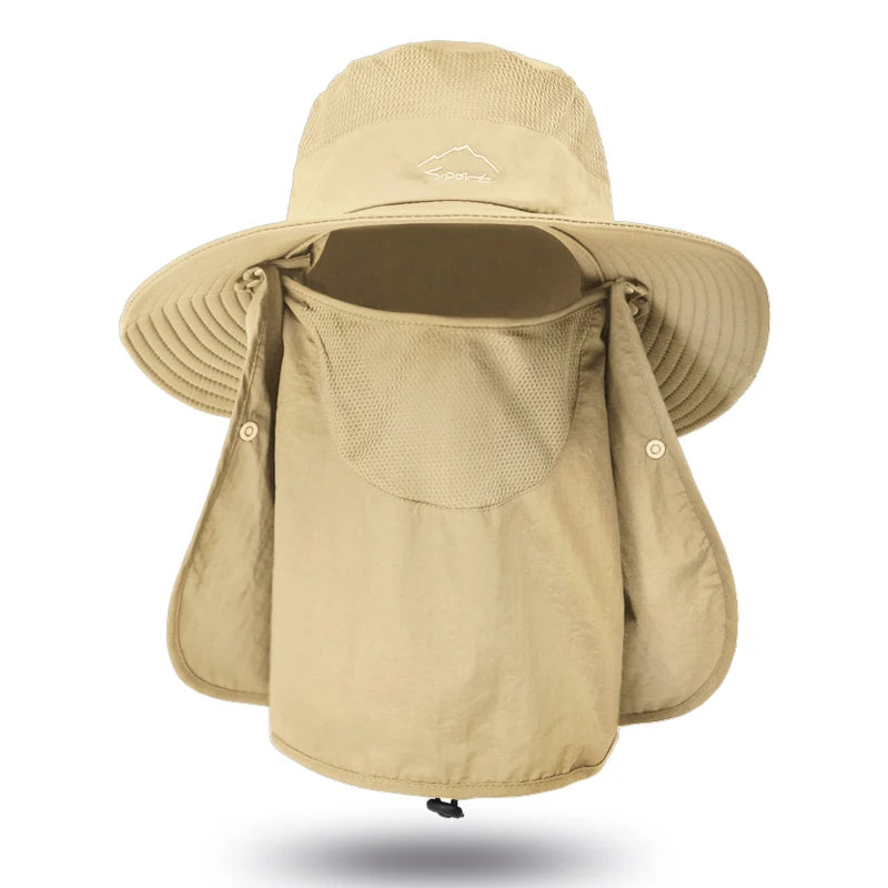 Breathable Fishing Sun Hat with Face Cover