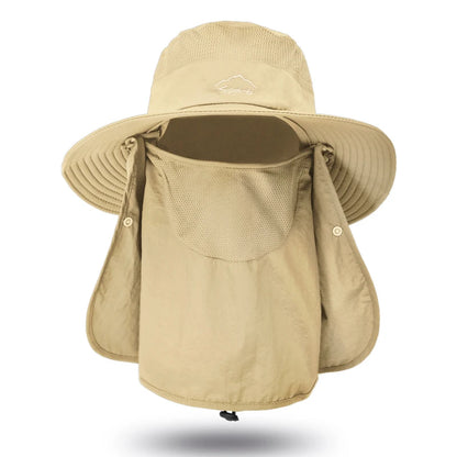 Breathable Fishing Sun Hat with Face Cover