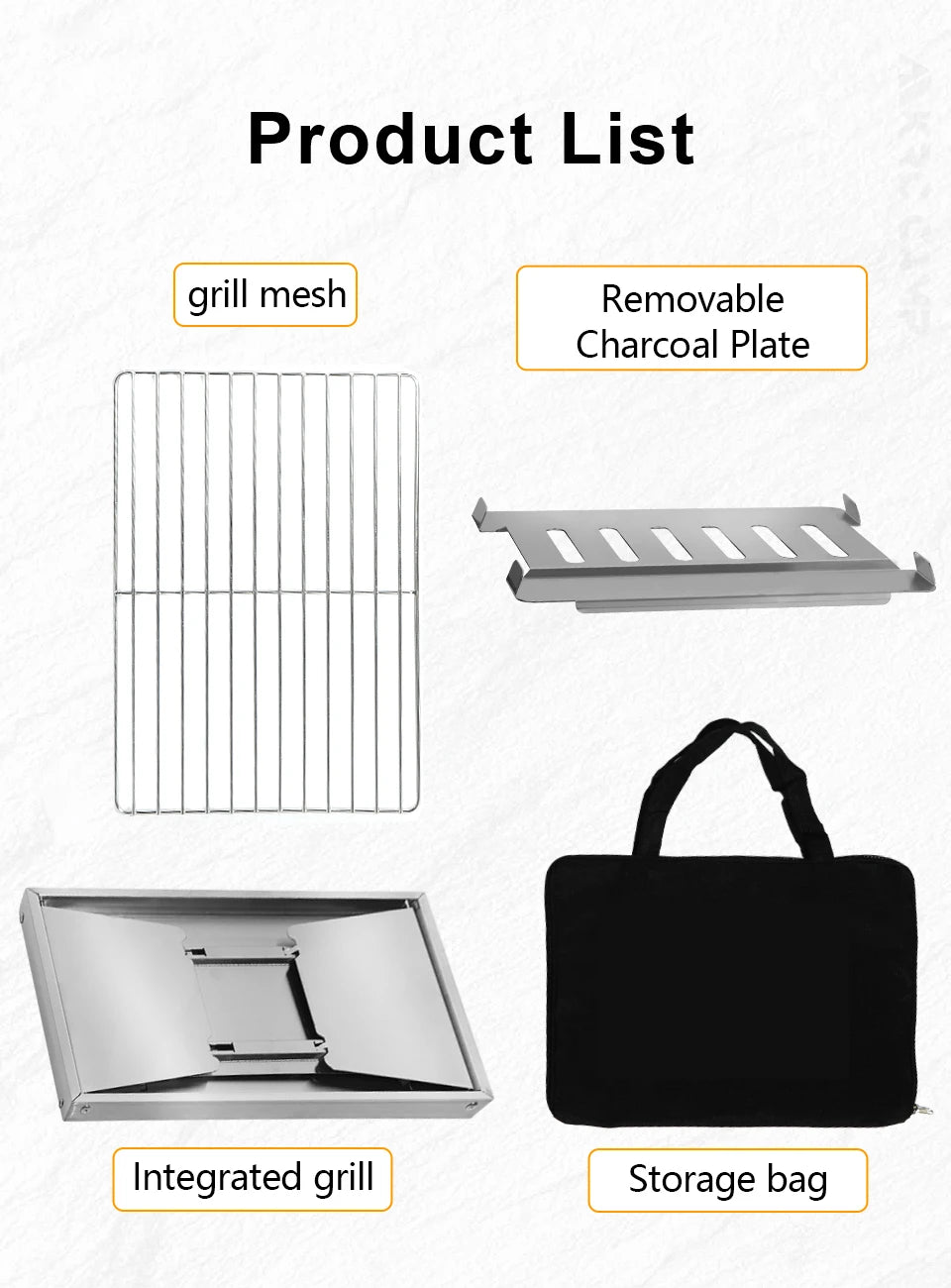 Dotwise Outdoor Barbecue Grill Portable Outdoor Stove IGT Table Stove Folding Firewood Stove Barbecue Camping Stove