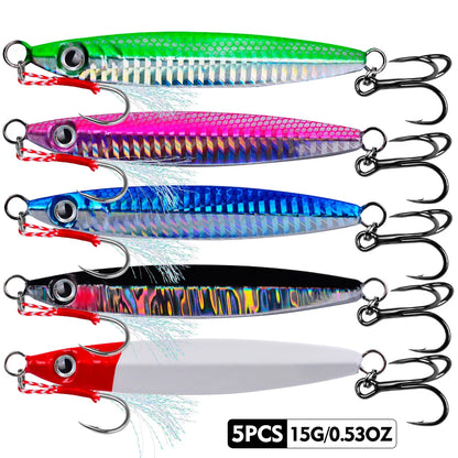 PRO BEROS 3D Eye Metal Jigs (5 Pack)