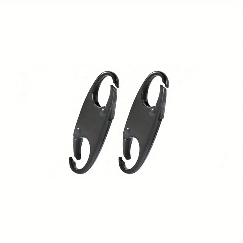 2/4PCS Carabiner Clip Double-layer S-shaped Zipper Clip Used for Outdoor Fishing  Rock Climbing Camping Gadgets and Accessories