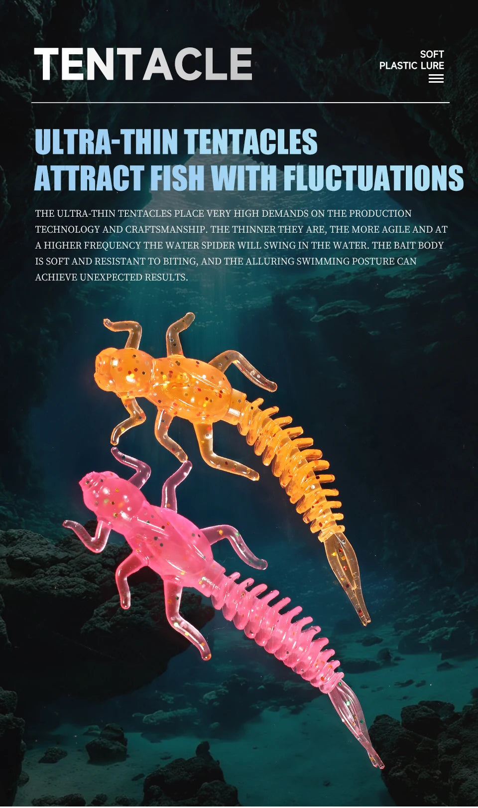 Supercontinent Larva Soft Lures