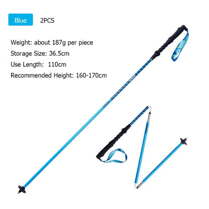 2pcs  AONIJIE All Types of Hiking Trekking Pole Ourdoor Camping Walking Sticks Summarizing 110cm 120cm 130cm