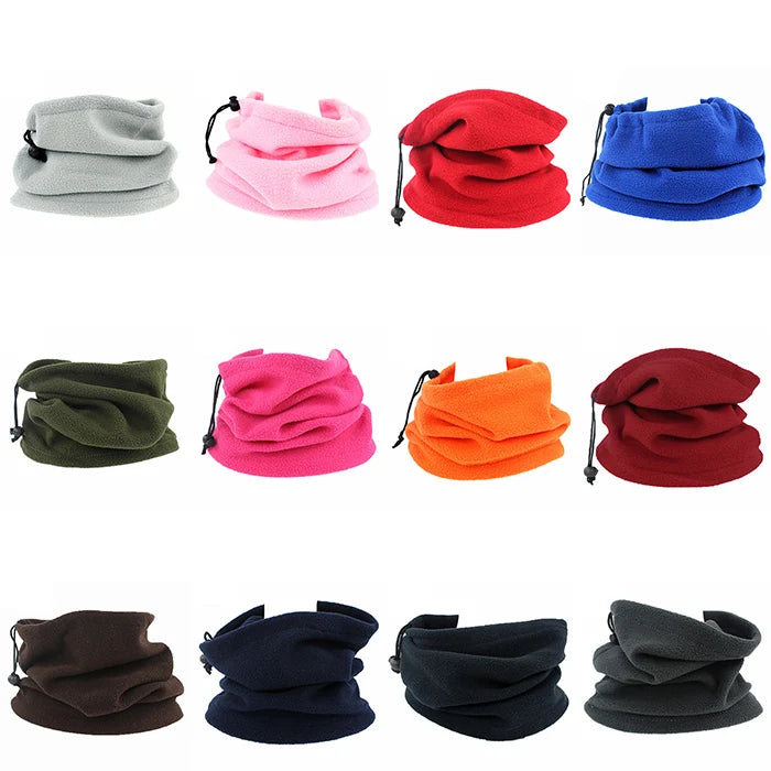 Polar Fleece Neck Tube Scarf Winter Ear Warmer Fishing Skating Running Sport Scarf Adjustable Neck Collar Neckerchief Cycling He