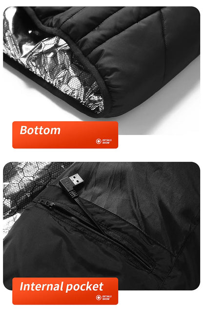 Graphene USB Heated Jacket with 21 Zones