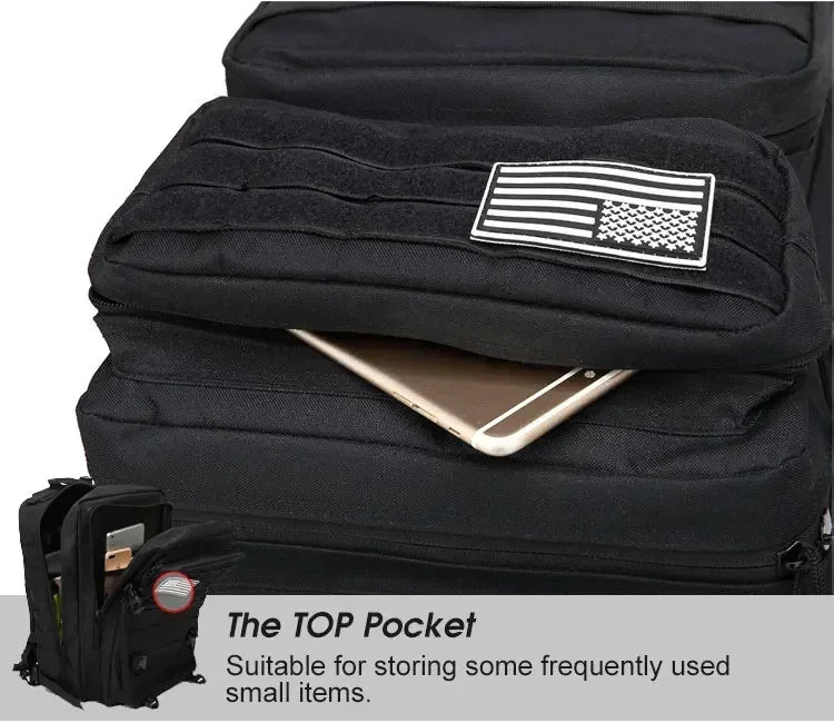 2Q-50L Tactical Backpack Men's Travel Large Capacity Rucksacks Men Waterproof Outdoor 1Sports Multi-functional Bags