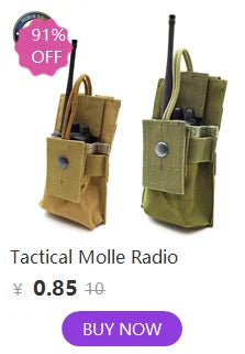 Tactical Pouch Molle EDC Nylon Waterproof Hunting Bag Sports Fishing Waist Pack Travel Camping Hunting Cross-body Shoulder Bag