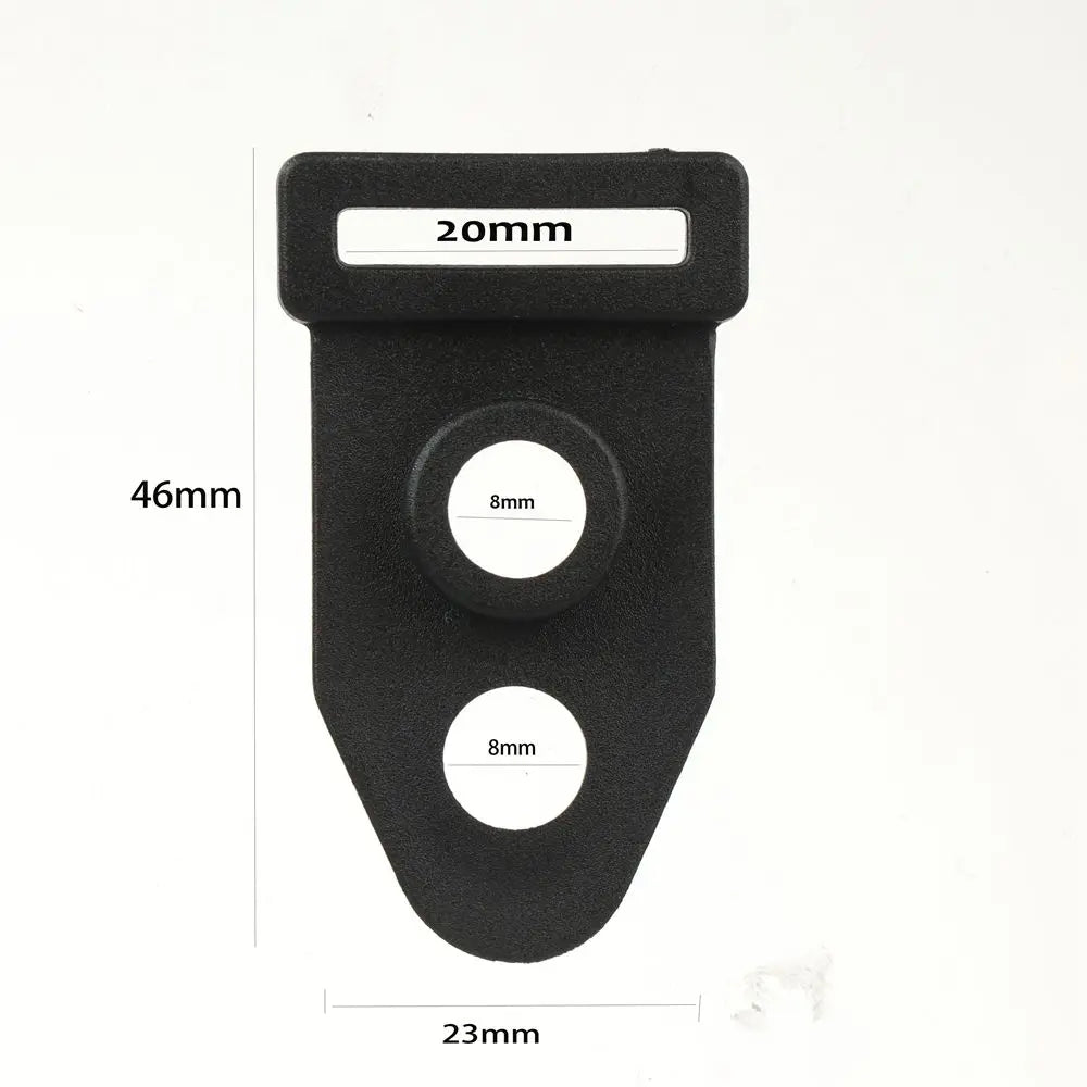 High Quality Double Eyes Black Hiking Accessories Tent Feet Clamp Wind Rope Buckle Tent Clip Outdoor Camping Traveling