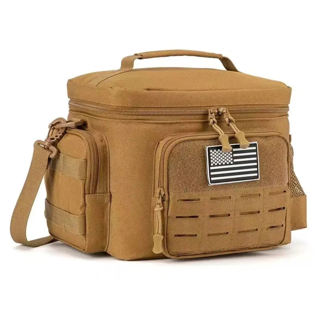 Tactical Thermal Cooler Bag Outdoor Heavy Duty Lunch Box Work Leakproof Insulated Durable Lunch Bag For Camping Picnic