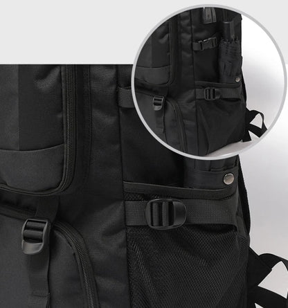 50L 80L Backpack Large Travel Backpack Men Separate Shoe Compartment Business Bag Outdoor Sports Man Black Storage Backpacks