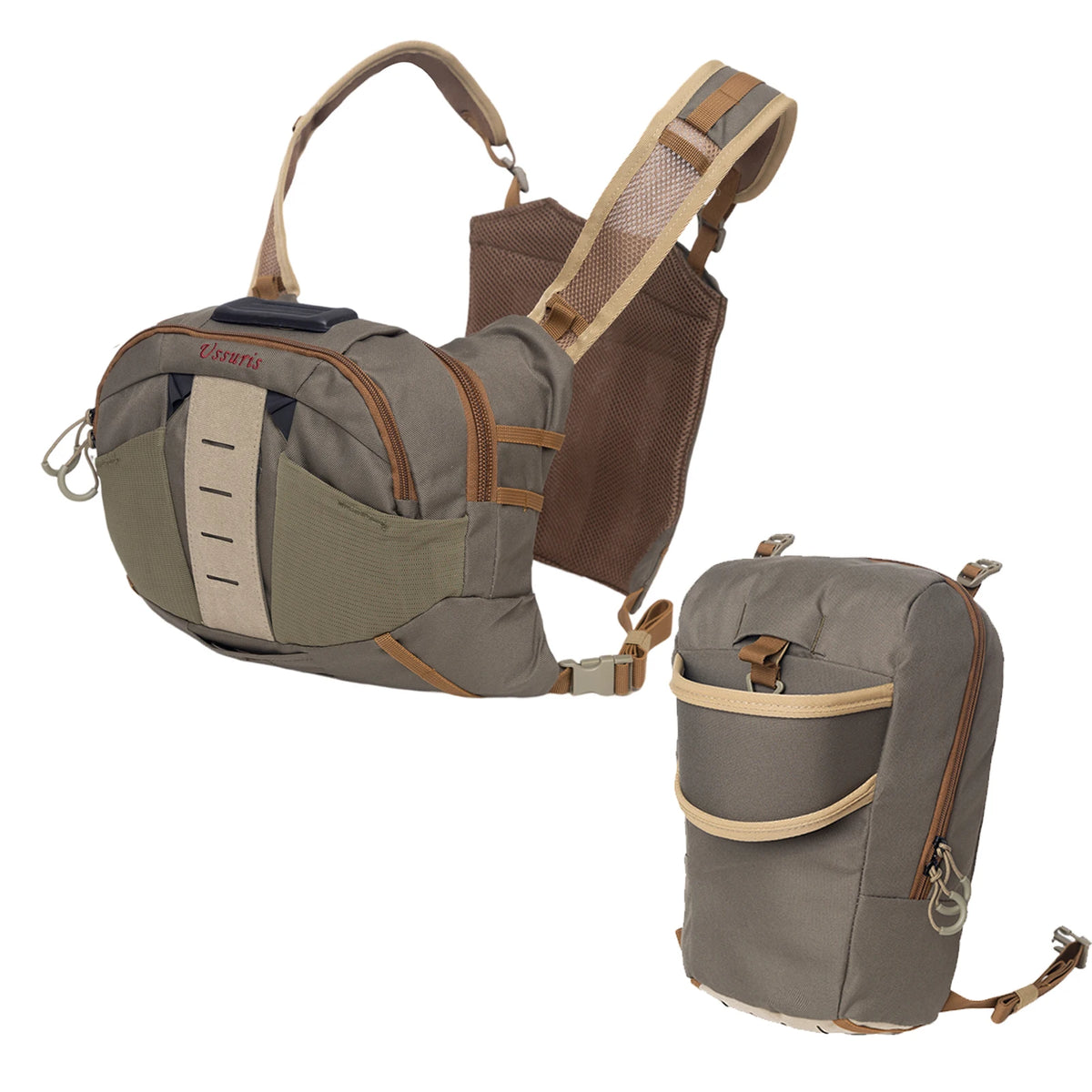 Fly Fishing Chest Pack with Net Holder