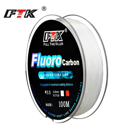 FTK Fluorocarbon Coated Line 100m (4-34 lb)