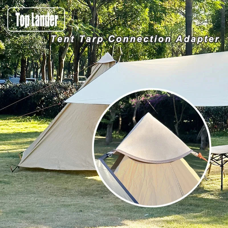 Generic Tent Tarp Connection Adapter Durable Tent Hat Outdoor Awning Canopy Shelter Guy Rope Tent Accessories