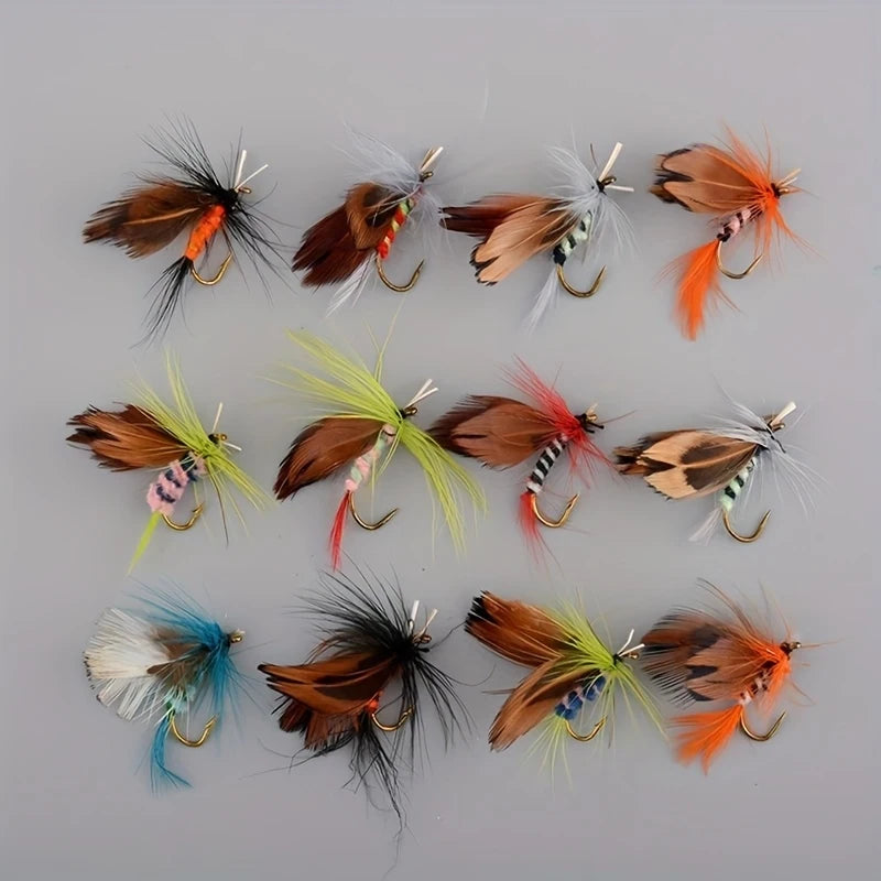 Handmade Fly Fishing Fly Kit (12 Pack)