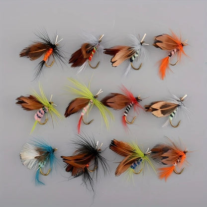 Handmade Fly Fishing Fly Kit (12 Pack)