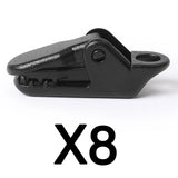 Heavy Duty Tent Clips Windproof Alligator Clamps for Camping Tarp Shelter Outdoor Gear with Rope Survival Tent Stakes Accessorie