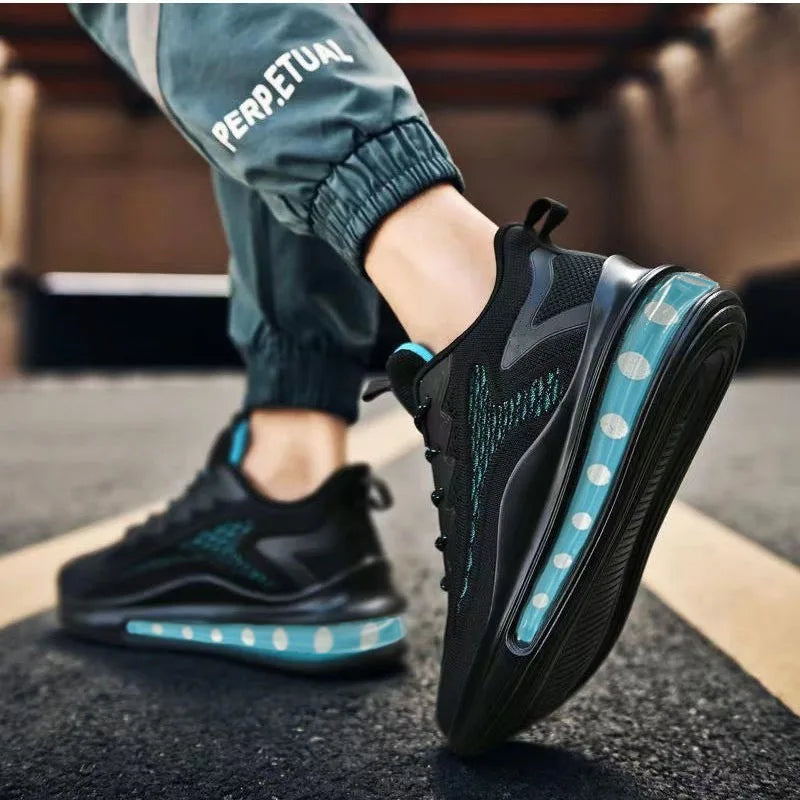 Men’s Running Shoes – Casual Sports Sneakers with Air Cushion & Breathable Soft Soles (Lightweight Spring/Autumn Fashion)