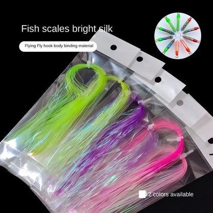 Holographic Crystal Flash Tinsel for Fly Tying