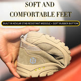 Men’s Safety Shoes – Impact & Puncture Resistant, Breathable Lightweight Non-Slip Work Sneakers