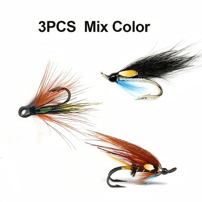 Double Hook Salmon Wet Flies (3 Pack)
