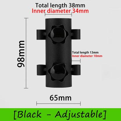 Outdoor camping adjustable canopy pole holder large diameter bracket camping tent canopy accessories strut fixing tube base