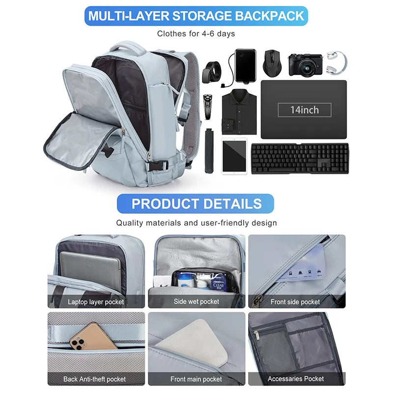 Travel Backpack Student Schoolbag Backpack Large Capacity Boarding Travel Duffel Bag Middle And High School Travel Backpack