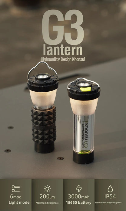 3000mAh Lighthouse LED Camping Lantern