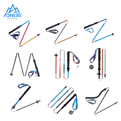 2pcs  AONIJIE All Types of Hiking Trekking Pole Ourdoor Camping Walking Sticks Summarizing 110cm 120cm 130cm