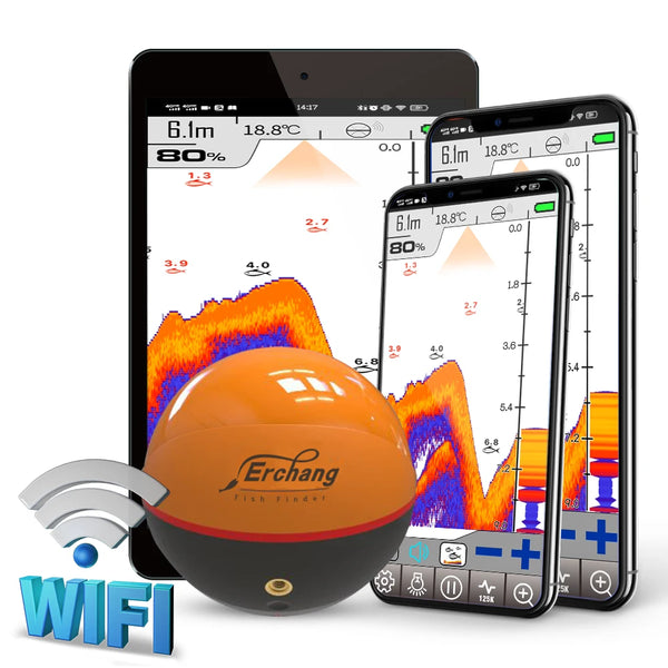 Erchang F68 WiFi Smart Fish Finder (App-Based Castable Sonar)