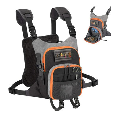 Fly Fishing Chest Bag (Holds Two Fly Boxes)