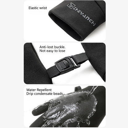 KoKossi Winter Waterproof Cycling Gloves Anti-Slip Thermal Gloves Touch Screen Running Cycling Driving Ski Hiking Warm Glove