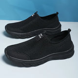 Men’s Lightweight Hiking Shoes – Breathable Mesh Outdoor Slip-On Sneakers for Summer