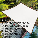 Large Sun Shelter Thicken Sunshade Sail Anti-UV 4mx4 5x5 6x6 8x8 10x10 Outdoor Yard Garden Balcony Camping White Sun Shade Sail