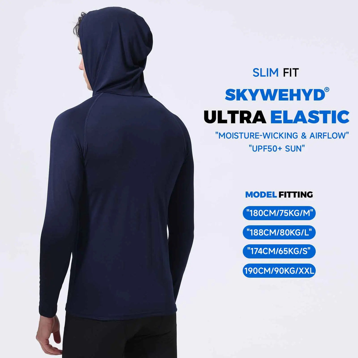 BOISHO UPF 50+ Fishing Hoodie with Face Mask
