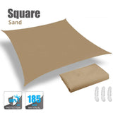 3.6/3/2M Square Shade Sails Waterproof Rectangle Canopy Sun Shelter for Patio Pergola Yard Backyard Cover Awning Cloth Screen