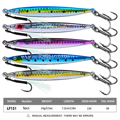 PRO BEROS 3D Printed Saltwater Lures (5 Pack)
